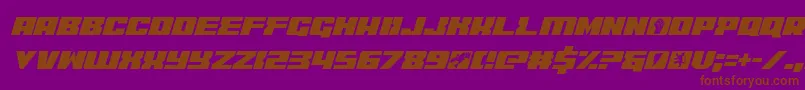 coderitalic Font – Brown Fonts on Purple Background