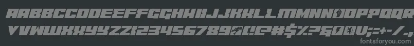 coderitalic Font – Gray Fonts on Black Background