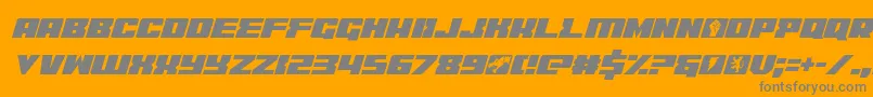coderitalic Font – Gray Fonts on Orange Background