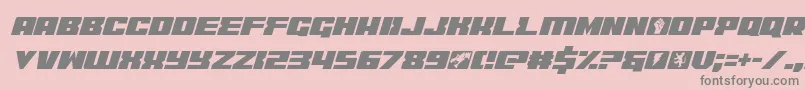 フォントcoderitalic – ピンクの背景に灰色の文字