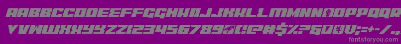 フォントcoderitalic – 紫の背景に灰色の文字