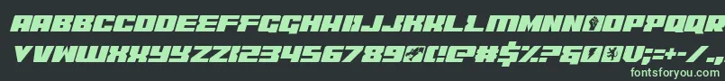 coderitalic Font – Green Fonts on Black Background
