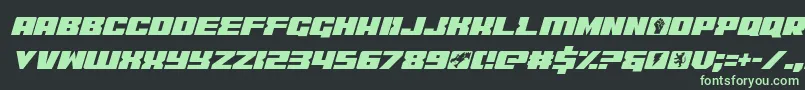 coderitalic-fontti – vihreät fontit mustalla taustalla