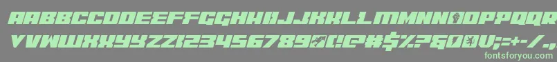 Шрифт coderitalic – зелёные шрифты на сером фоне