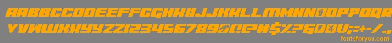 coderitalic Font – Orange Fonts on Gray Background