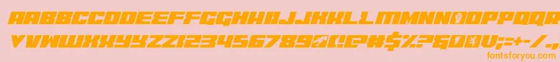 coderitalic Font – Orange Fonts on Pink Background