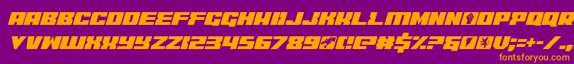 coderitalic Font – Orange Fonts on Purple Background