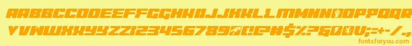 Шрифт coderitalic – оранжевые шрифты на жёлтом фоне