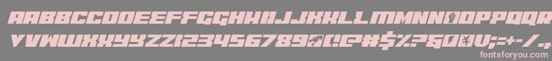 フォントcoderitalic – 灰色の背景にピンクのフォント