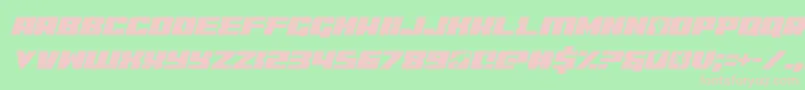 Шрифт coderitalic – розовые шрифты на зелёном фоне