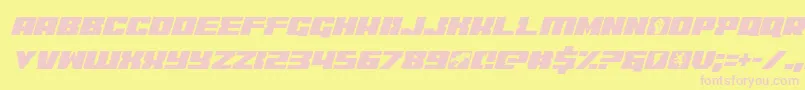 coderitalic Font – Pink Fonts on Yellow Background