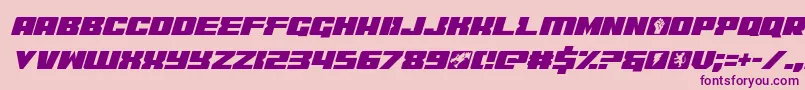 フォントcoderitalic – ピンクの背景に紫のフォント