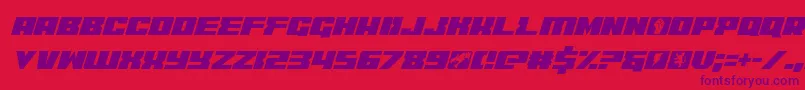 coderitalic Font – Purple Fonts on Red Background