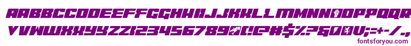 coderitalic-Schriftart – Violette Schriften auf weißem Hintergrund
