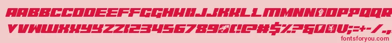 coderitalic Font – Red Fonts on Pink Background