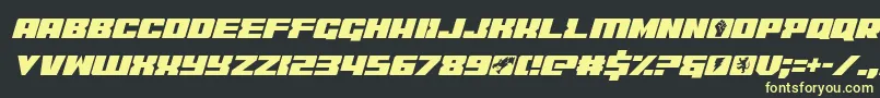 coderitalic-fontti – keltaiset fontit mustalla taustalla