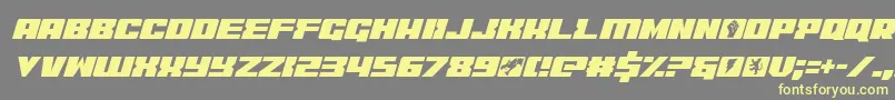 Шрифт coderitalic – жёлтые шрифты на сером фоне