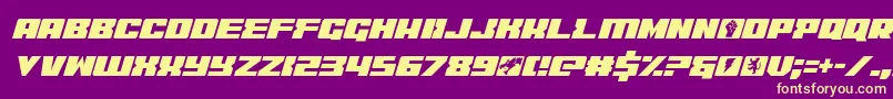 coderitalic-fontti – keltaiset fontit violetilla taustalla