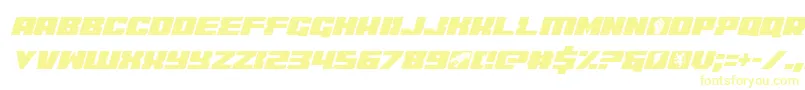 coderitalic-Schriftart – Gelbe Schriften auf weißem Hintergrund