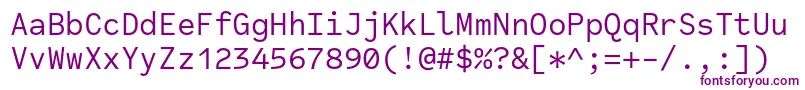 フォントCodeSaver Regular – 紫色のフォント