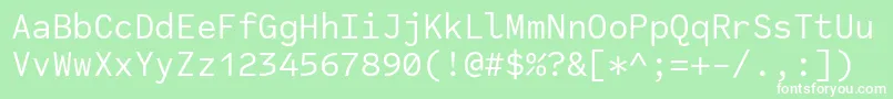 CodeSaver Regular Font – White Fonts on Green Background