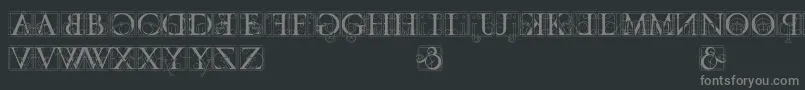 codex Font – Gray Fonts on Black Background