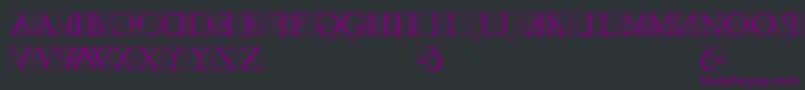 Czcionka codex – fioletowe czcionki na czarnym tle
