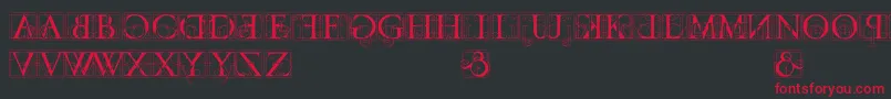 codex Font – Red Fonts on Black Background