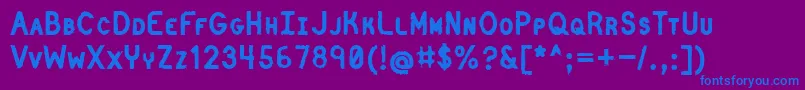 CatenaryStamp Font – Blue Fonts on Purple Background