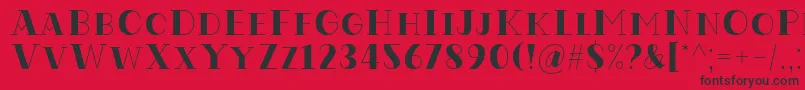 Codian October Eight Regular Font by Situjuh7NTypes Font – Black Fonts on Red Background
