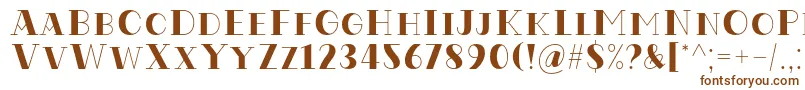 Czcionka Codian October Eight Regular Font by Situjuh7NTypes – brązowe czcionki na białym tle