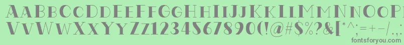 Codian October Eight Regular Font by Situjuh7NTypes Font – Gray Fonts on Green Background