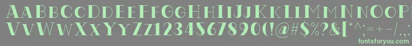 Codian October Eight Regular Font by Situjuh7NTypes Font – Green Fonts on Gray Background