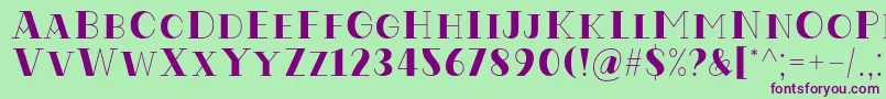 Police Codian October Eight Regular Font by Situjuh7NTypes – polices violettes sur fond vert