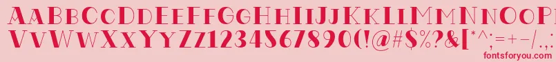 Codian October Eight Regular Font by Situjuh7NTypes-Schriftart – Rote Schriften auf rosa Hintergrund