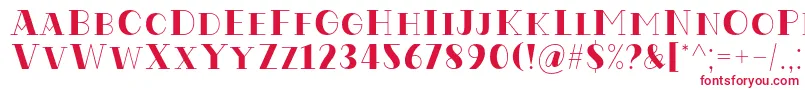 Codian October Eight Regular Font by Situjuh7NTypes-fontti – punaiset fontit valkoisella taustalla