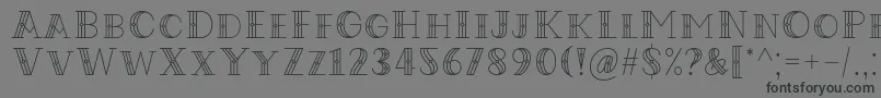 Codian October Nine Font by Situjuh 7NTypes-Schriftart – Schwarze Schriften auf grauem Hintergrund