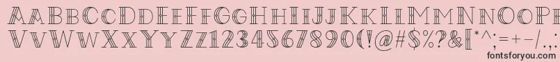 Fonte Codian October Nine Font by Situjuh 7NTypes – fontes pretas em um fundo rosa