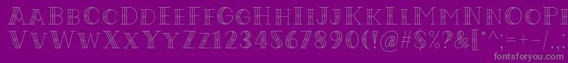 Codian October Nine Font by Situjuh 7NTypes-Schriftart – Graue Schriften auf violettem Hintergrund