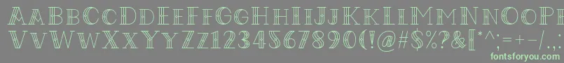 fuente Codian October Nine Font by Situjuh 7NTypes – Fuentes Verdes Sobre Fondo Gris