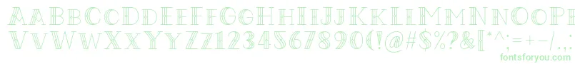 Codian October Nine Font by Situjuh 7NTypes-fontti – vihreät fontit