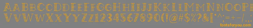 Police Codian October Nine Font by Situjuh 7NTypes – polices orange sur fond gris