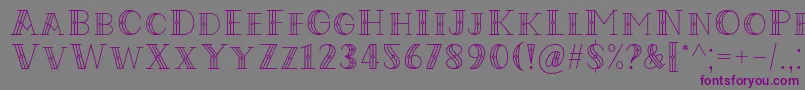 Codian October Nine Font by Situjuh 7NTypes-Schriftart – Violette Schriften auf grauem Hintergrund