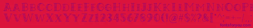 fuente Codian October Nine Font by Situjuh 7NTypes – Fuentes Moradas Sobre Fondo Rojo