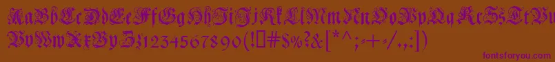 COELCF   Font – Purple Fonts on Brown Background