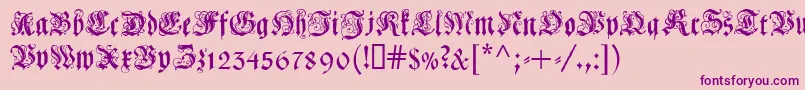 COELCF   Font – Purple Fonts on Pink Background