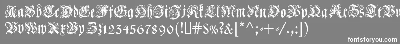 フォントCOELCF   – 灰色の背景に白い文字