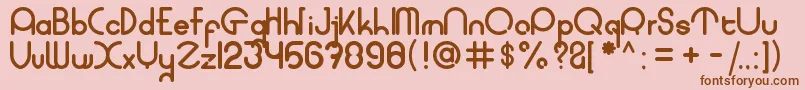 coet bold Font – Brown Fonts on Pink Background