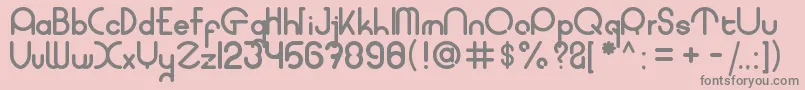 Weitere Informationen zur coet bold-Schriftart coet bold-Schriftart – Graue Schriften auf rosa Hintergrund