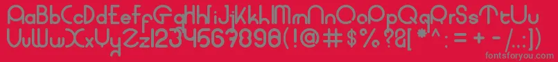 フォントcoet bold – 赤い背景に灰色の文字